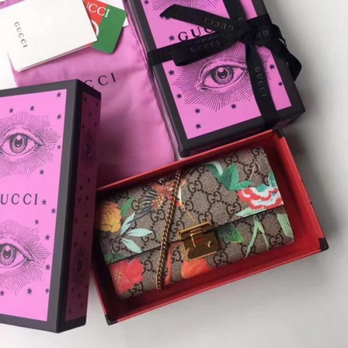 Портфейл Gucci Padlock Continental 453506 Вино