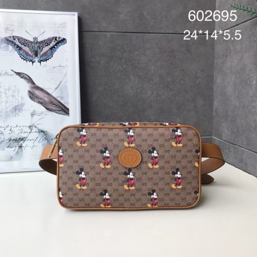 Чанта за колан Gucci Pineapple GG Supreme 602695 кафява