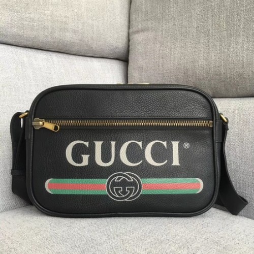 Чанта за през рамо Gucci Print 523589 черна