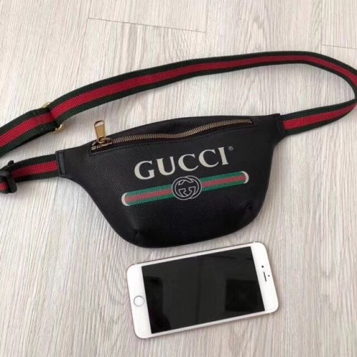 Малка чанта за колан Gucci Print 527792 черна