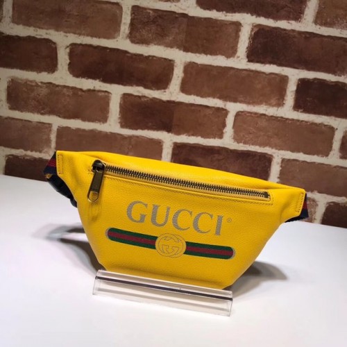 Малка чанта за колан Gucci Print 527792 жълта