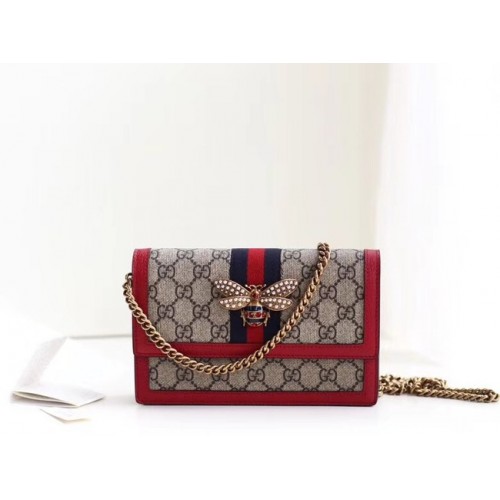 Мини чанта Gucci Queen Margaret GG 476079 червена