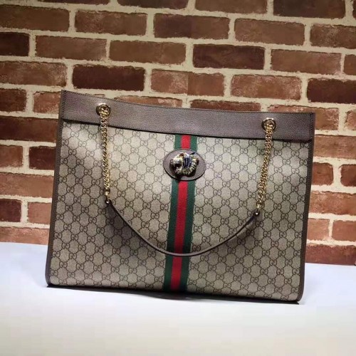 Голяма чанта Gucci Rajah 537219 Кафява