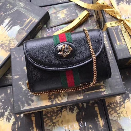 Мини чанта Gucci Rajah 573797 Черна