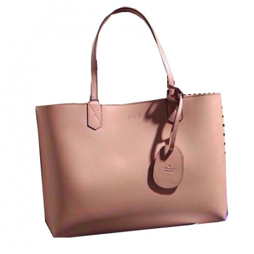 Чанта тип „тоут“ Gucci Reversible GG от кожа 368568 в розово