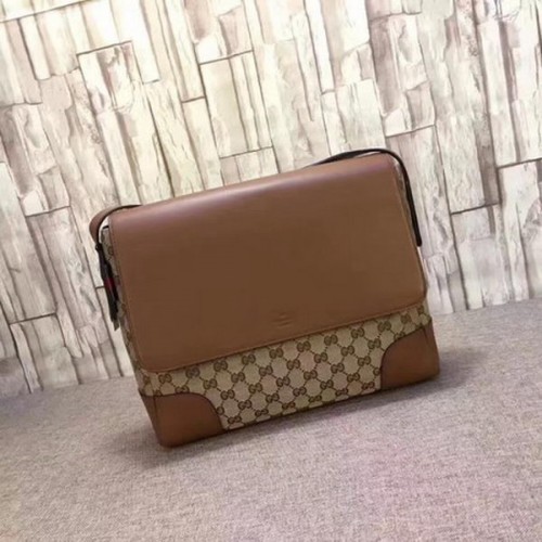 Чанта през рамо Gucci Techno Canvas 353401 Кафява