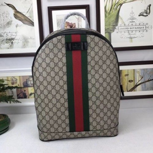 Раница Gucci GG Supreme с мрежа 443805 Кафява
