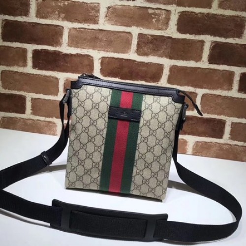 Чанта през рамо Gucci Web GG Supreme 471454 Кайсия