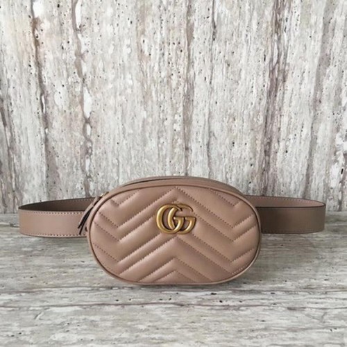 Кожена чанта Gucci GG Marmont 476434 Кайсия