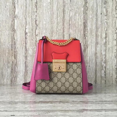 Раница Gucci Padlock GG Supreme 498194 червена