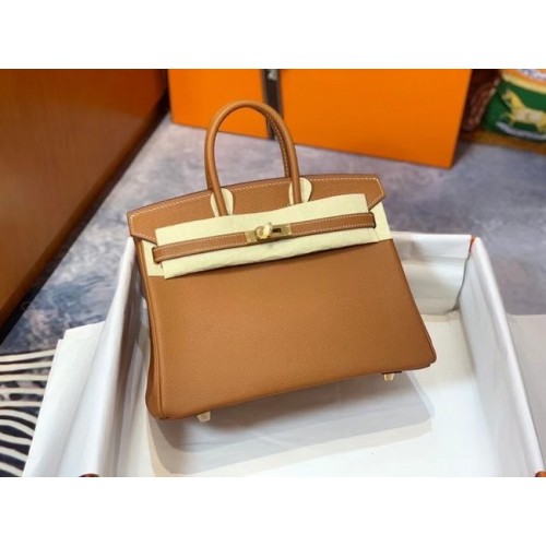 Hermes Birkin 25CM Epsom чанта оригинална кожа H25E кафява