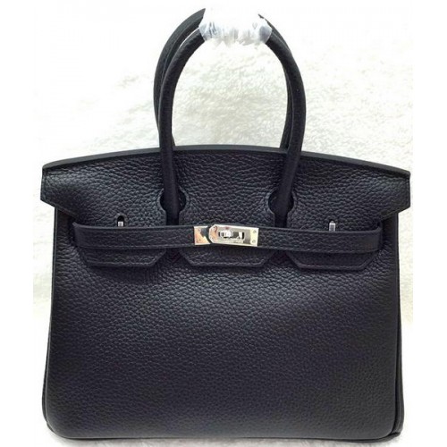 Hermes Birkin 25CM чанта от естествена кожа H25T черна