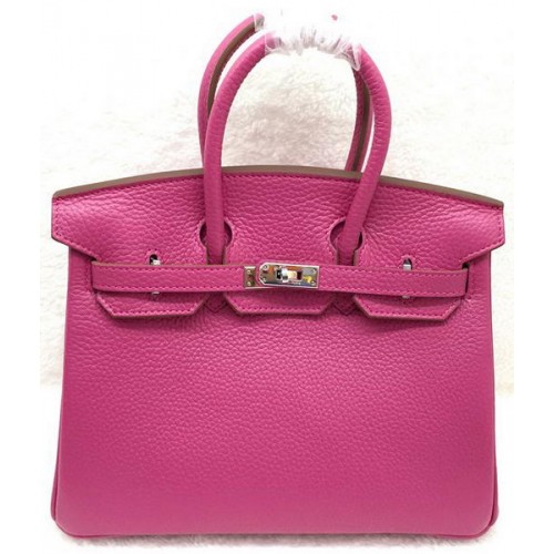 Hermes Birkin 25CM чанта от естествена кожа H25T роза