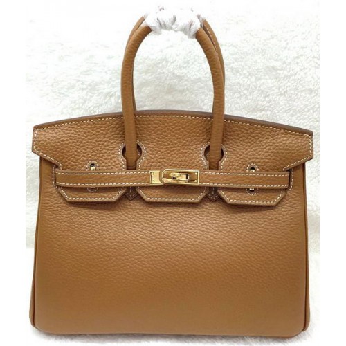 Hermes Birkin 25CM чанта от естествена кожа H25T пшеница
