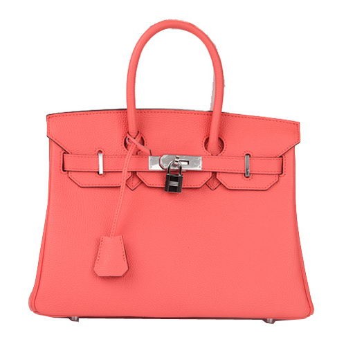 Hermes Birkin 30 см чанта от естествена кожа H30 сребърна
