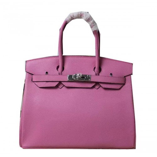 Hermes Birkin 35CM 30CM чанта от кожа Lizard H35H30 розова