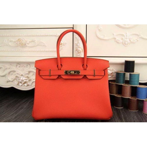 Hermes Birkin 35CM 30CM чанта от оригинална кожа HB35O оранжева