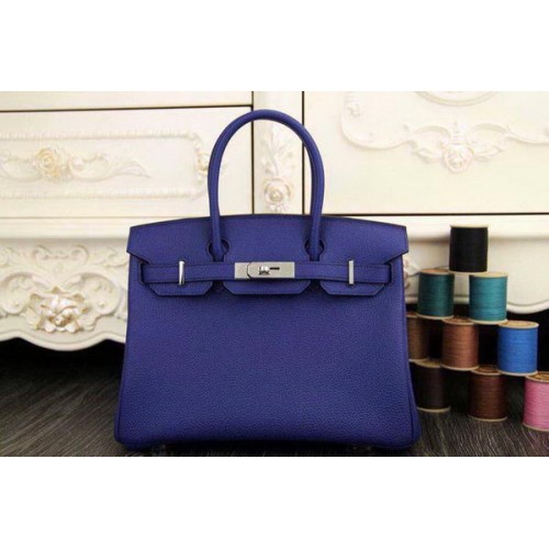 Hermes Birkin 35CM 30CM Чанта Tote Оригинална Кожена HB35O Royal