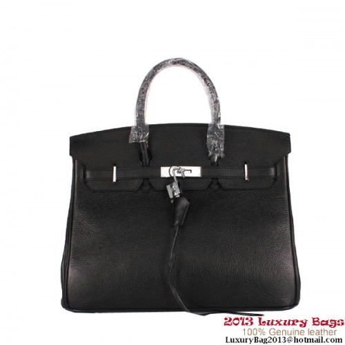 Hermes Birkin 35CM чанта Clemence кожа H-35 черно