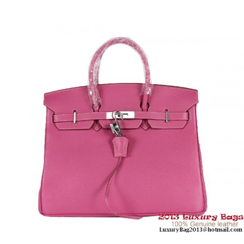 Hermes Birkin 35CM чанта Clemence Leather H-35 праскова