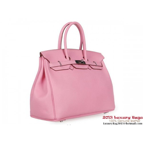 Hermes Birkin 35 см чанта Clemence кожа H1035 розово