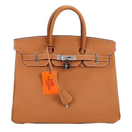Hermes Birkin 35 см чанта от естествена кожа H35 сребриста