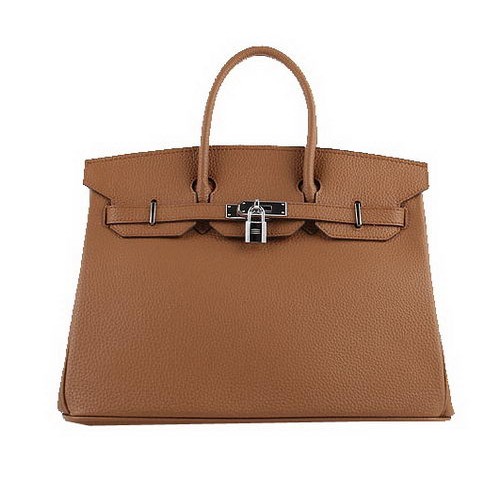 Hermes Birkin 35CM чанта от пшеница, зърнеста кожа H-35 сребърна