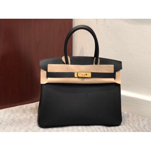 Hermes Birkin чанта оригинална Epsom кожа 30 см 17825 черно