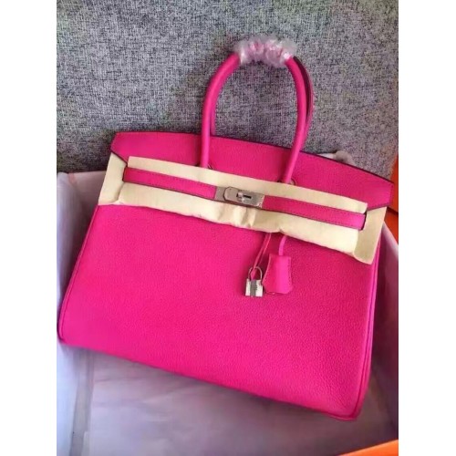 Hermes Birkin чанта оригинална Togo кожа 17825 роза