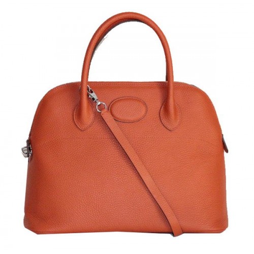 Hermes Bolide 37CM телешка кожа чанта H509084 оранжева