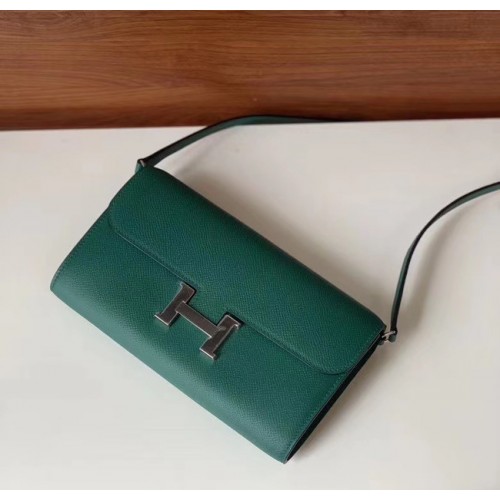 Hermes Constance to go mini bag H4088 черно-зелена