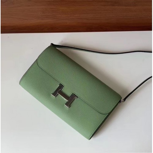 Hermes Constance to go мини чанта H4088 зелена