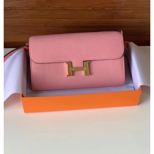 Hermes Constance to go мини чанта H4088 розова