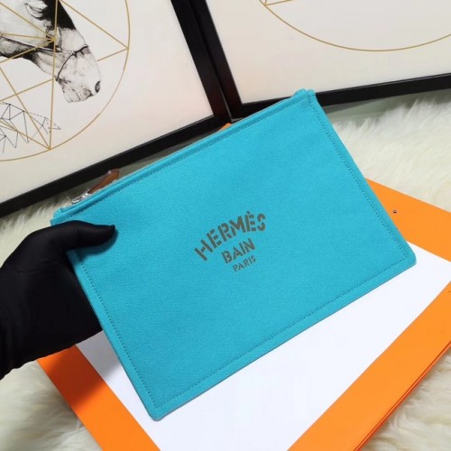 Козметична чанта Hermes H3700 Светло синьо