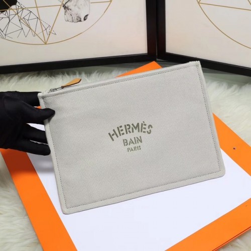 Козметична чанта Hermes H3700 Светло сиво