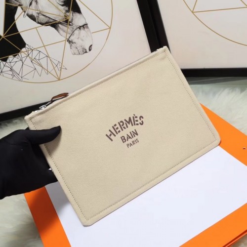 Козметична чанта Hermes H3700 Off White