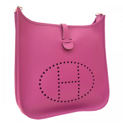 Скоба Hermes Evelyn II PM Silver Epson Cyclamen