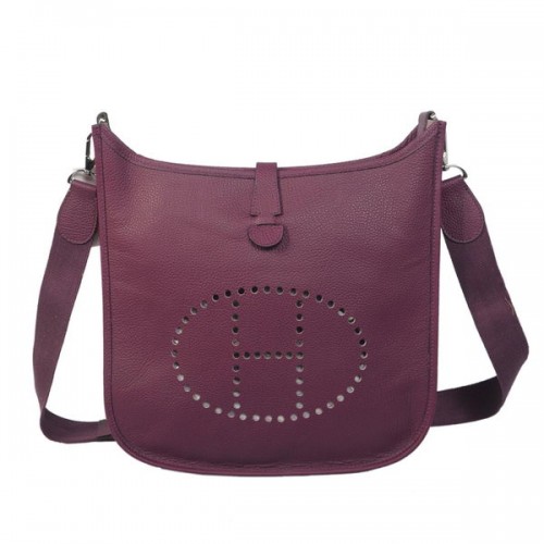 Чанта Hermes Evelyne Messenger H1608 Purple