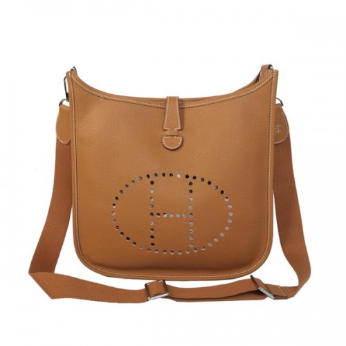 Чанта Hermes Evelyne Messenger H1608 от пшеница