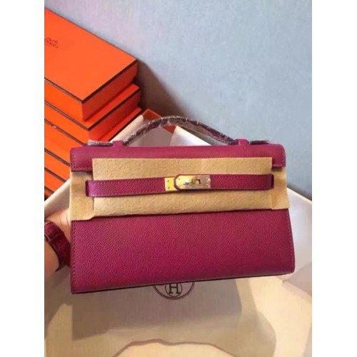 Hermes Kelly 22 см чанта от оригинална кожа KL22 роза