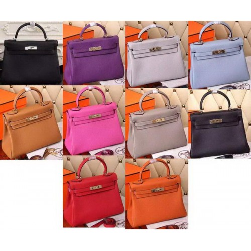 Чанта за рамо Hermes Kelly 28 см от телешка кожа K28CL