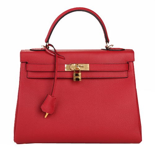 Hermes Kelly 32 см чанта през рамо бордо оригинална кожа K32 злато