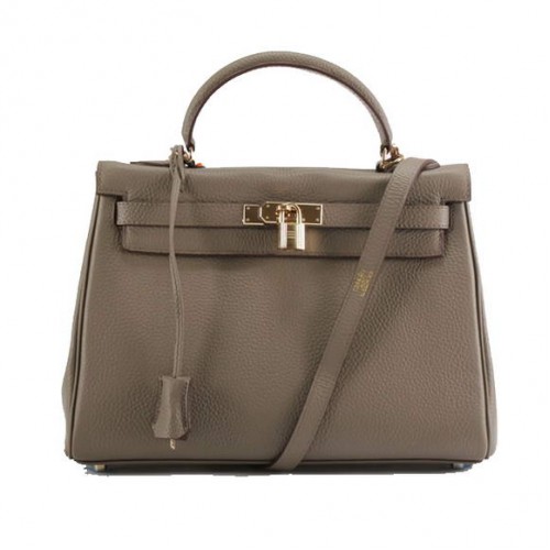 Hermes Kelly 32 см Togo кожени чанти 6018 тъмносиви златни