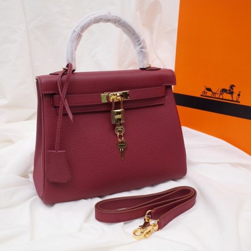 Hermes Kelly чанта през рамо оригинална TOGO кожа KY3255 бордо