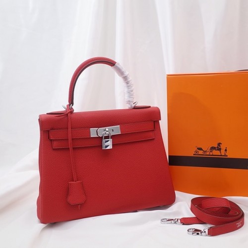 Hermes Kelly чанта за рамо оригинална TOGO кожа KY3255 червена