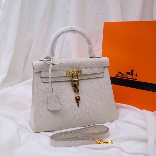 Hermes Kelly чанта за рамо оригинална TOGO кожа KY3255 бяла
