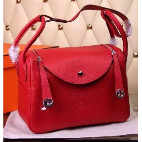 Hermes Lindy 30CM кожена чанта през рамо H0881 червена