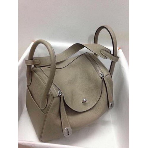 Hermes Lindy 30CM Оригинална кожена чанта през рамо HLD30 каки