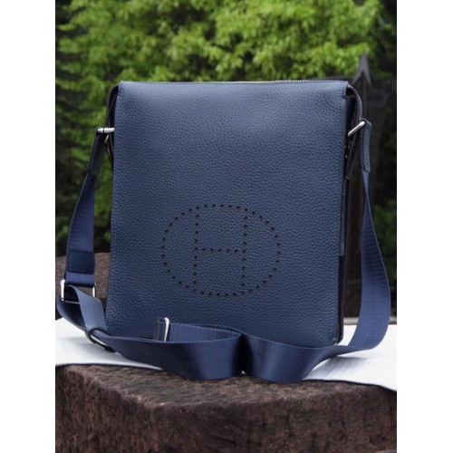 Чанта Hermes Messenger Original от телешка кожа H80014 Royal