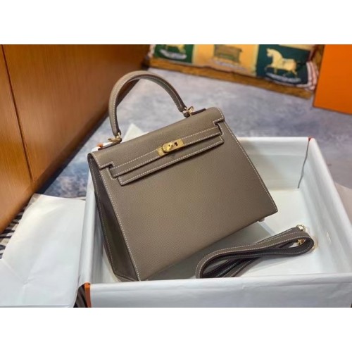 Hermes Original Epsom Leather KEL2578 сив